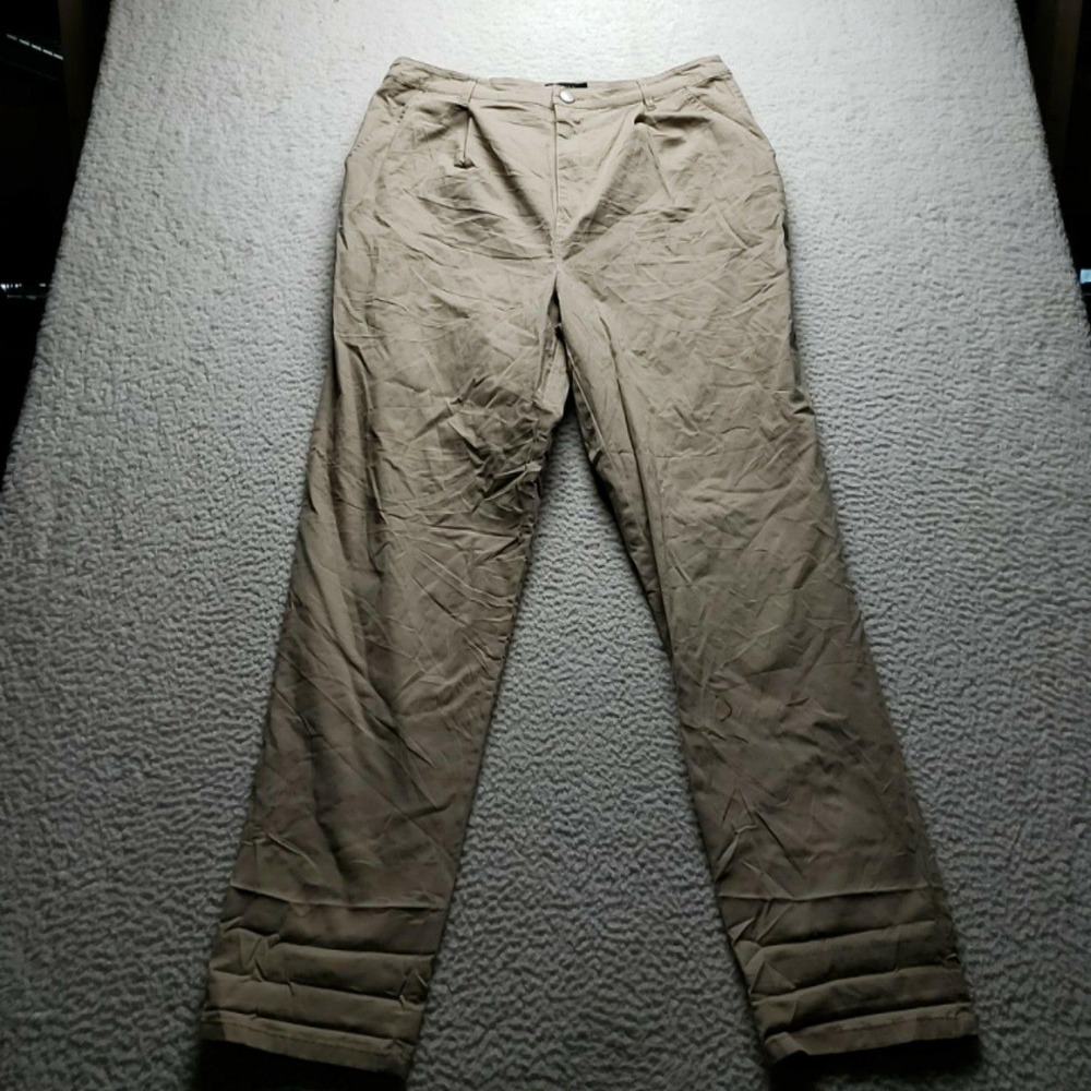 ASOS DESIGN Pants Womens 12 Tall Beige Twill Chino Straight Stretch Pockets
